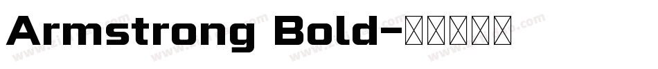 Armstrong Bold字体转换